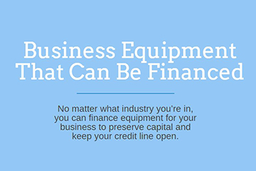 equipment you can finance infographic preview