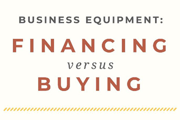 financing versus buying equipment infographic preview
