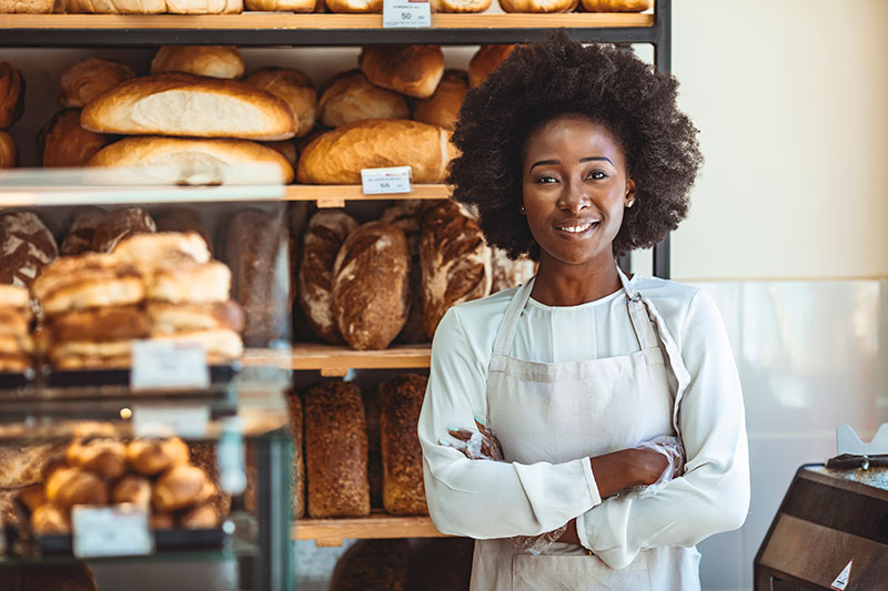female bakery owner