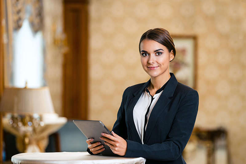 female hotel franchise owner